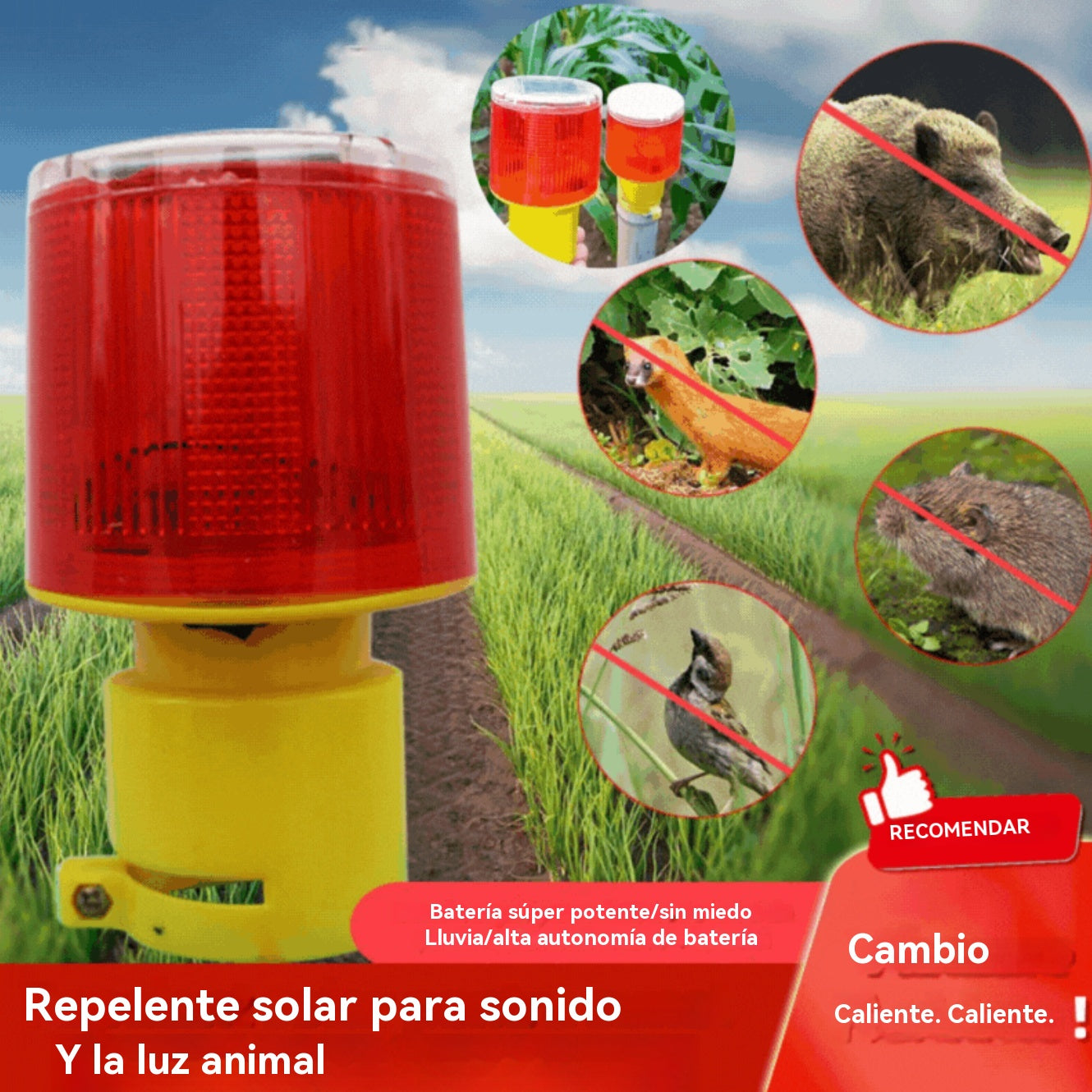 🔥🔥【Купи едно, вземи едно безплатно】Слънчева предупредителна и сигнална кула, ефективно плаши крадци и диви животни