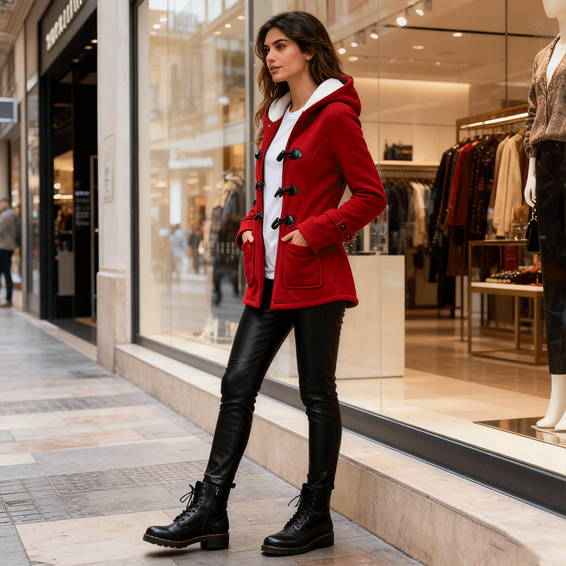 🔥【30% de descuento por pieza】🔥 Abrigo largo con capucha para mujer, cálido