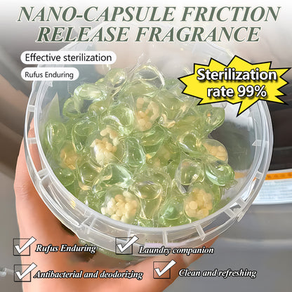 [✨30 szt.✨] Bardzo duże wiaderko z 5 pachnącymi perełkami do prania Długotrwały zapach Skuteczna dezynfekcja 