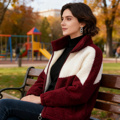 【🔥Половина цена за есен и зима】☃️❄️Ново кадифено яке от агнешка вълна за есен и зима 2025 г