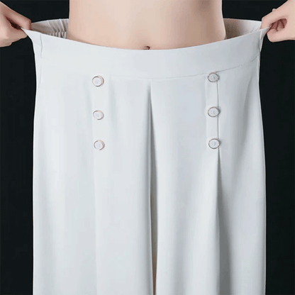 【50% DE DESCUENTO】Falda larga elegante de moda para mujer de otoño e invierno, con caída fluida, cintura alta y falda amplia