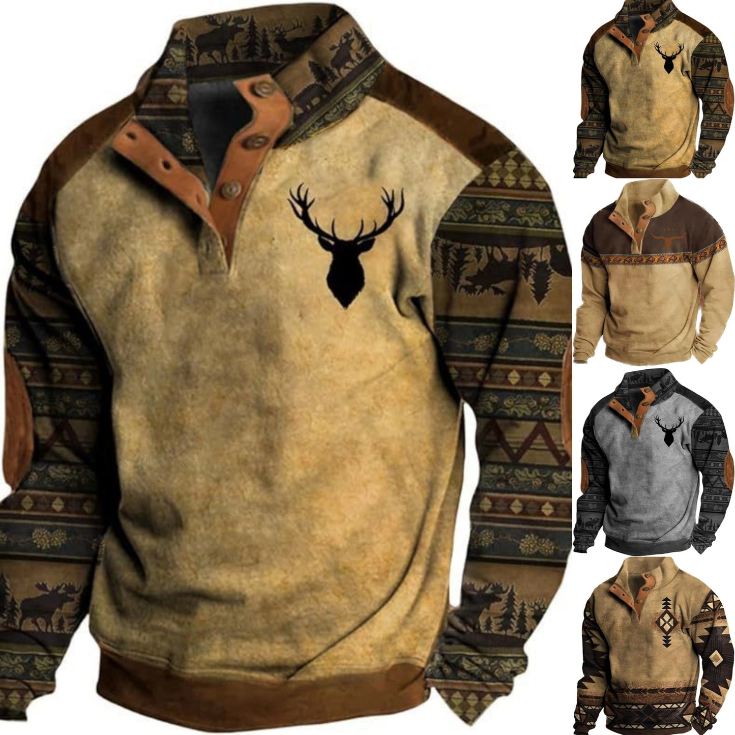 💥🔥【Oferta limitowana czasowo】🔥【S-5XL】Luźna mikina z 3D drukiem, amerykański styl uliczny, na jesień i zimę