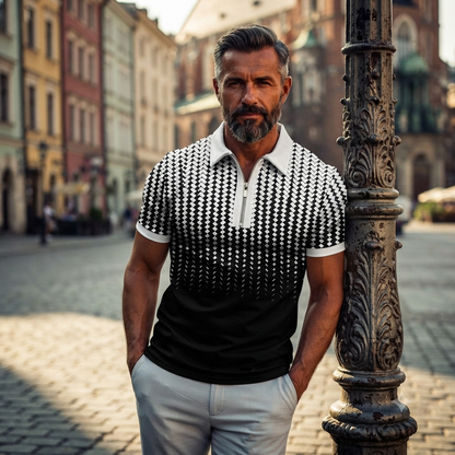 🔥Reducere limitată în timp🔥 Tricou polo cu fermoar pentru bărbați, vara anului 2026