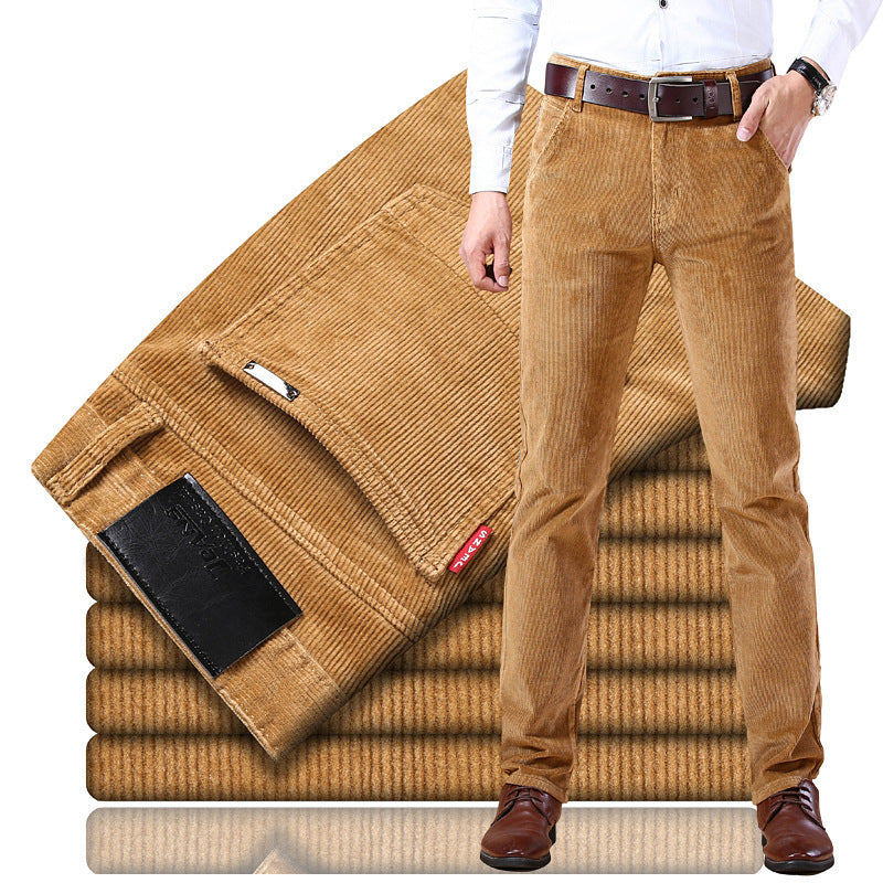 🏆 Best-seller 【-50% reducere 🔥🔥】Pantaloni clasici din reiat pentru bărbați