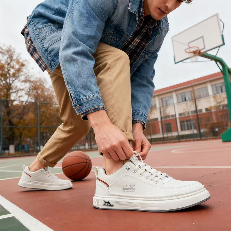 🔥✨【39-44】2025 Професионални мъжки равни кожени дишащи обувки