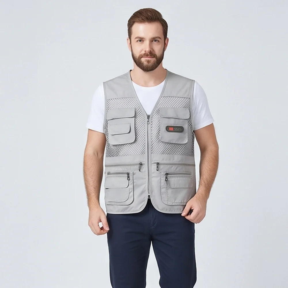 🔥Vestă funcțională casual cu mai multe buzunare【XL-4XL】