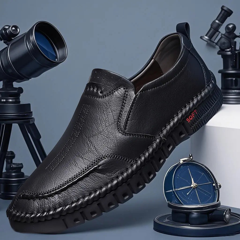 👍【Piele Naturală de Bovine de Calitate Premium】Pantofi Casual Fashion pentru Bărbați