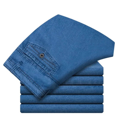 ✨👖 Blugi bărbătești noi, talie înaltă, cu picior drept, 2026