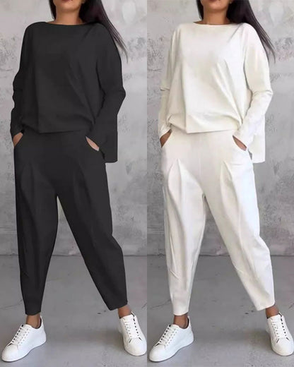 💃Ново предложение, купете 1 и вземете 1 безплатно 💖 Нов семпъл памучен комплект за пролет-есен 2025 г