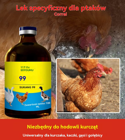 【Kup 1, otrzymaj 3 gratis】💊🐓🦆🕊️ Leczenie ptasiej grypy, braku apetytu, biegunki i kaszlu u drobiu, w tym kur, kaczek i gęsi. Każda butelka 100 ml