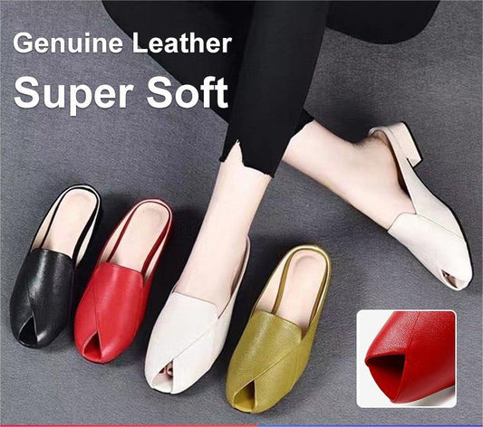 🌟🌟Reducere mare de vară【mărimi 35-40】Pantofi de damă peep-toe, mocasini cu talpă moale și toc gros, model nou 2025