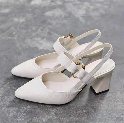 🏆【Reducere de final de lună – 50% la fiecare pereche】【35-41】[Stil nou de vară] Sandale simple cu toc înalt pentru femei