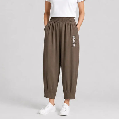 👖🔥【M–4XL】Pantaloni de vară ușori și vaporoși din bumbac-in - pantaloni moderni, casual, până la gleznă