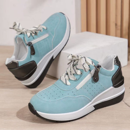🔥Bestseller 【Reducere de 50%】Pantofi ortopedici moderni și confortabili pentru femei, cu fermoar lateral și talpă groasă