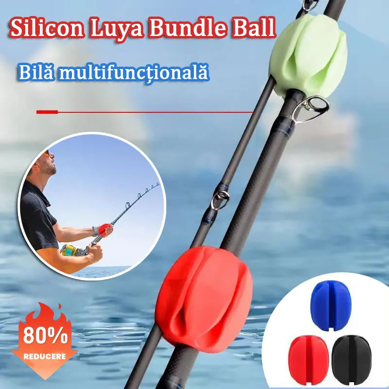 🔥【5 bucăți】🎣Minge de pescuit din silicon，Protejați suprafața vopsită a undiței，Prindere confortabilă