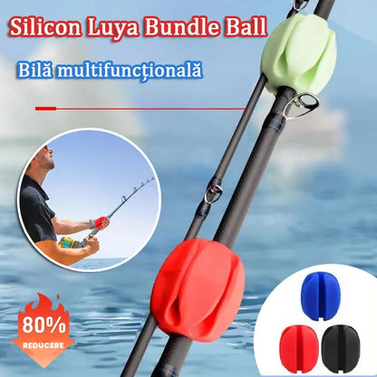 🔥【5 bucăți】🎣Minge de pescuit din silicon，Protejați suprafața vopsită a undiței，Prindere confortabilă