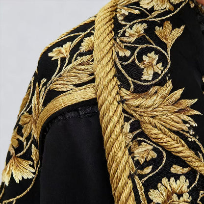 【S-3XL】Płaszcz wełniany jesień-zima 2025, nowy model z kołnierzem i nadrukiem