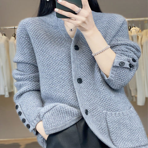 🧥💖✨【Ограничена оферта 50% намаление】Френско елегантно кашмирено палто, леко, топло и универсално