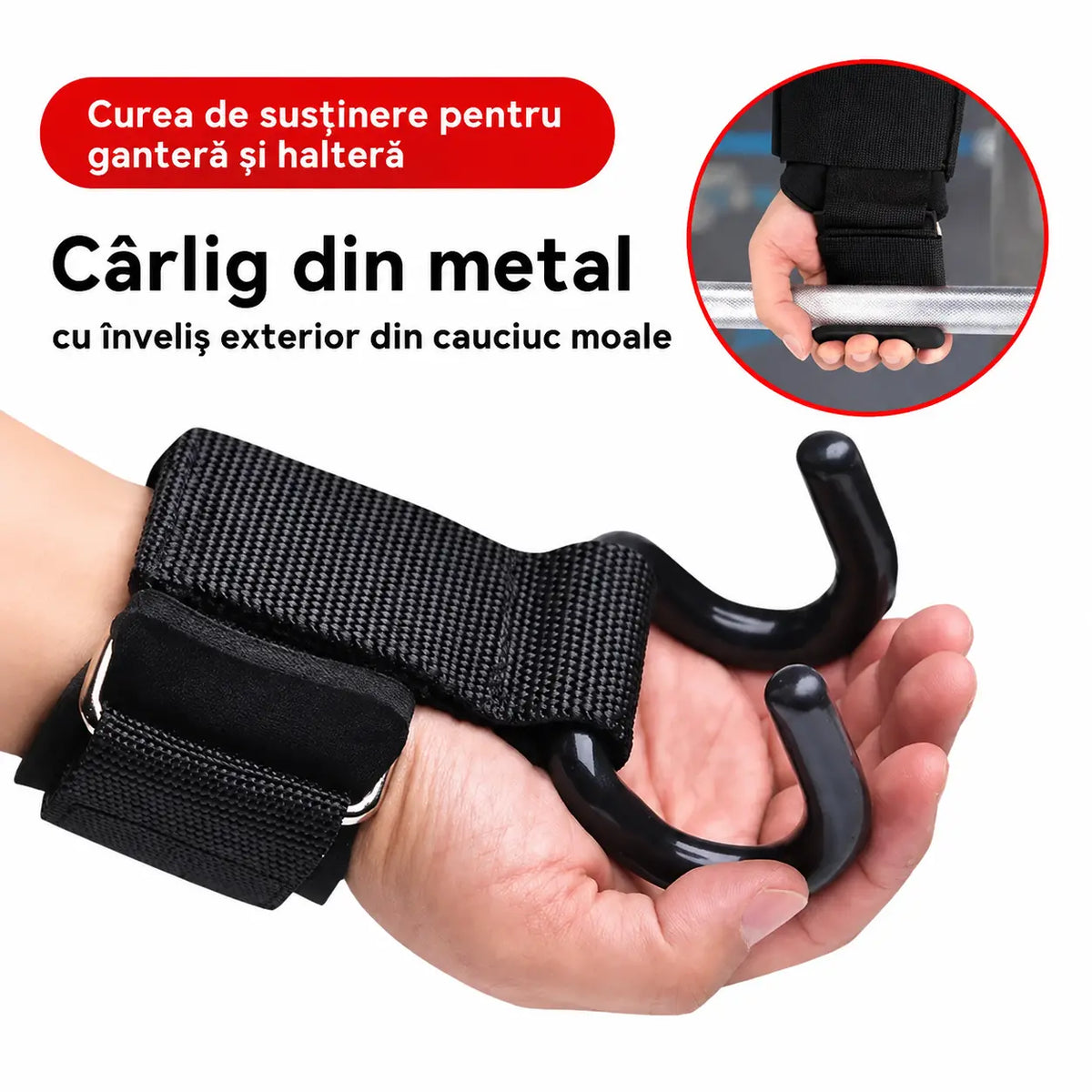 💪【Cumperi 1, primești 1 gratis】🔥Ofertă excelentă🔥Suport pentru încheietura mâinii cu cârlig