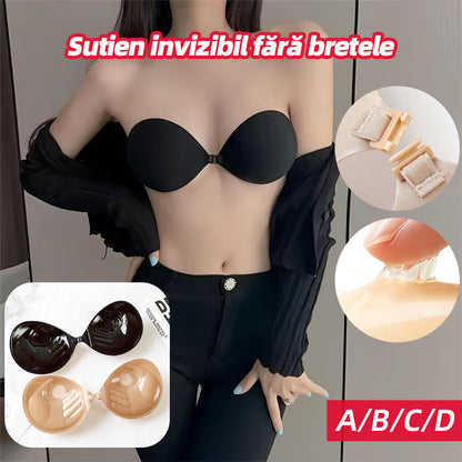 🤝💃🔥Cumpărați 1 obțineți 1 gratuit🔥Sutien invizibil cu cupă Palm, sutien push-up îngroșat de 3 cm, sutien de lenjerie invizibil pentru rochie de mireasă【Potrivit pentru greutatea 40-110 kg】