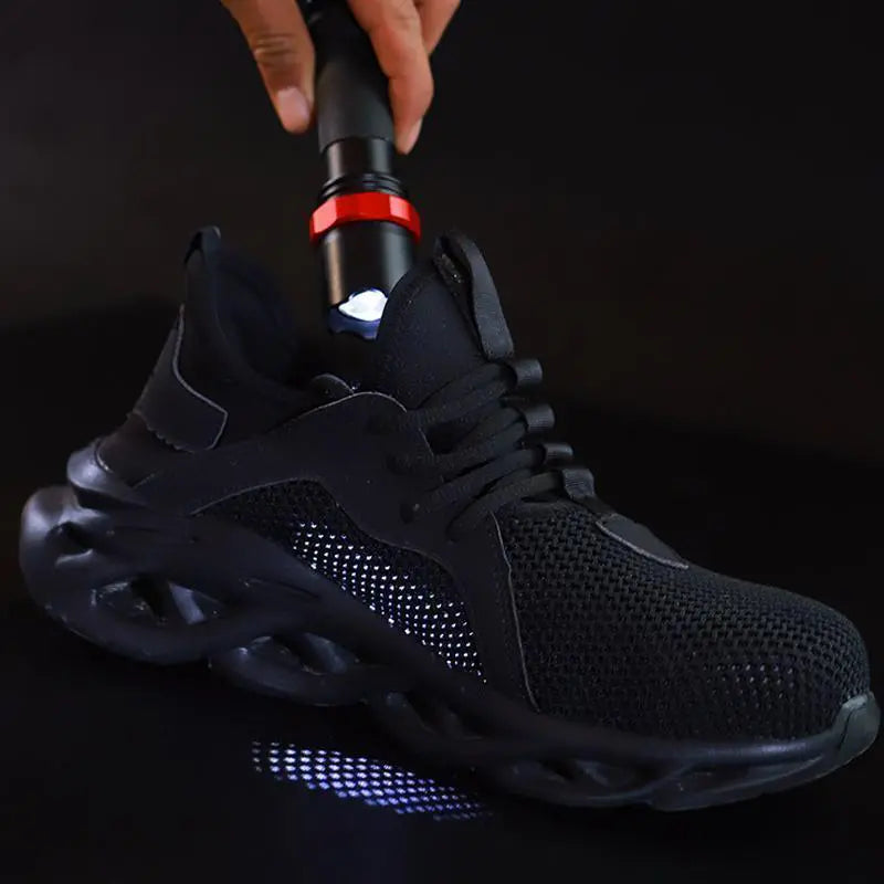 🚵‍♂️🔨【Reducere 50%🔥】👨‍🔧 Pantofi de protecție pentru bărbați, de înaltă densitate, respirabili, rezistenți la șocuri și perforații, cu vârf din oțel și izolație【39–48】