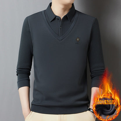 🔥👔【M-4XL】Top cald pentru bărbați din cașmir premium, din două piese, all-in-one