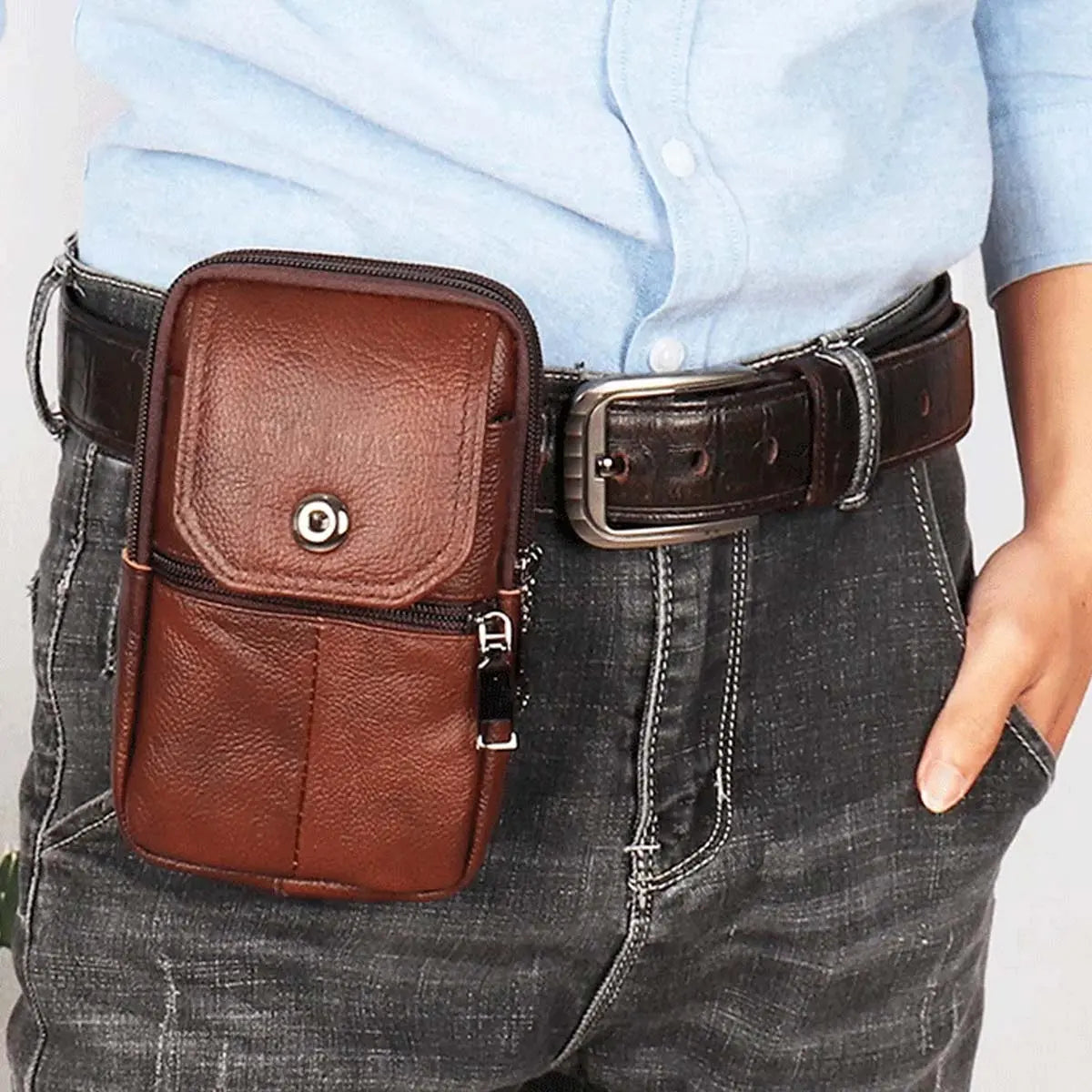 ✨👍 Husă din piele pentru telefon mobil – Geantă practică de purtat pe umăr (crossbody) pentru uz zilnic | Confort și stil 2026