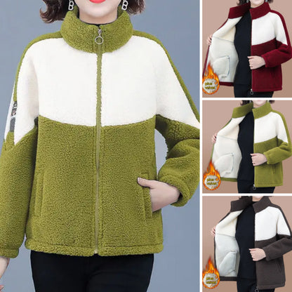 【🔥Половина цена за есен и зима】☃️❄️Ново кадифено яке от агнешка вълна за есен и зима 2025 г