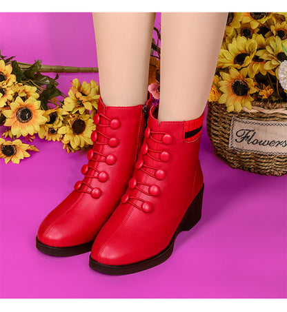 【35-41】Cizme populare de damă din piele moale cu toc înclinat, toamna și iarna 2025