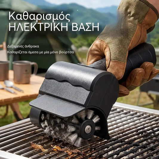 🔋🧹 Perie electrică fără fir pentru curățarea grătarului – baterie cu litiu, multifuncțională și ușor de utilizat 🔥🍖