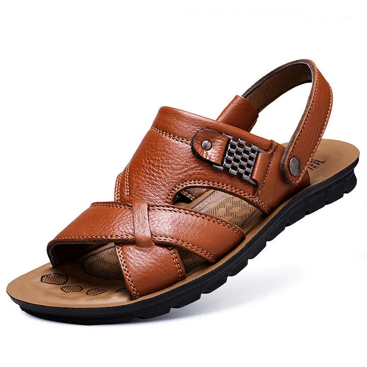 🔥💥【38-48】2026 Sandale casual din piele, la modă nouă, pentru bărbați