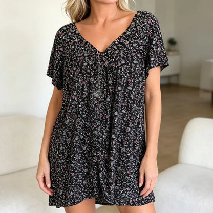 ✨【S-5XL】Tricou de vară pentru femei cu mânecă scurtă și decolteu în V