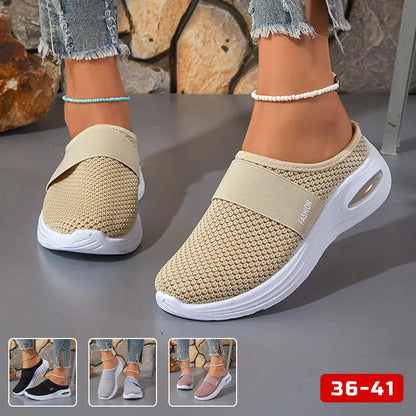 🎁【36-41】Pantofi casual respirabili din plasă pentru femei | Ușori, confortabili și care se pot mări în înălțime