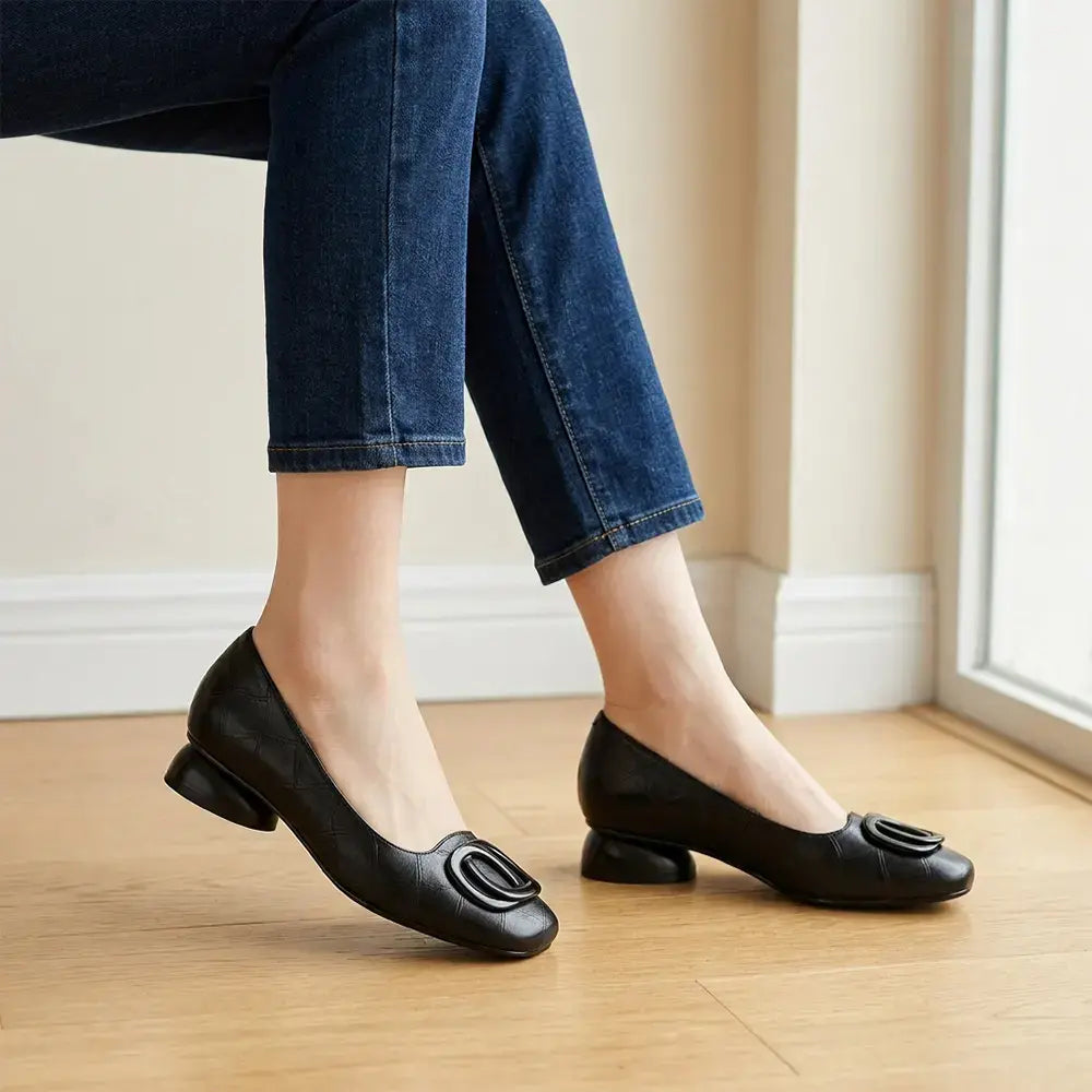 👡 Pantofi Mary Jane de damă, stil franțuzesc retro, cu talpă joasă – vârf rotund și decupați – confortabili, potriviți pentru purtarea zilnică