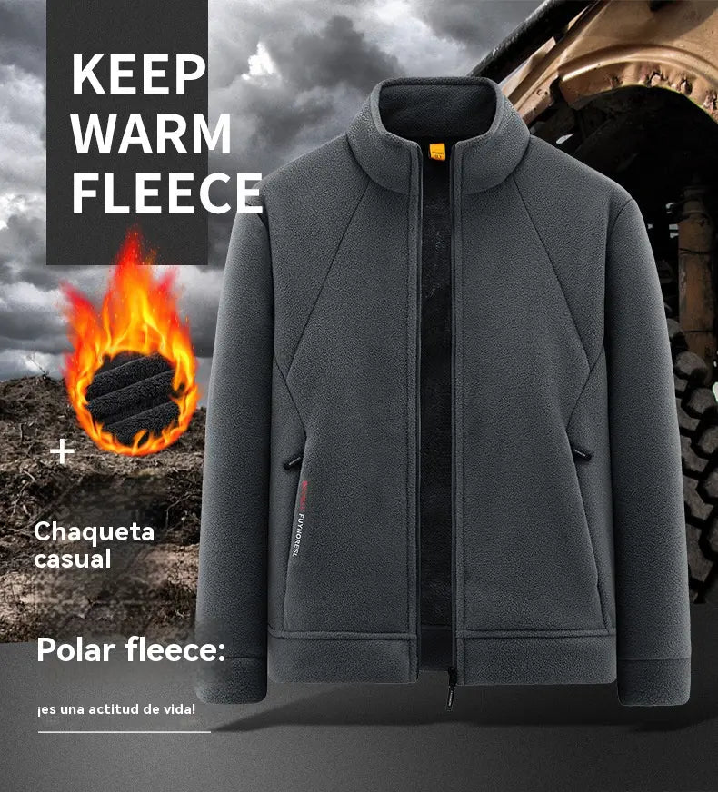 💥【M-5XL】Geacă bărbătească groasă din amestec de lână, cu finisaj tip piele întoarsă – Călduroasă și confortabilă, disponibilă în mărimi mari – Potrivită pentru toamnă și iarnă