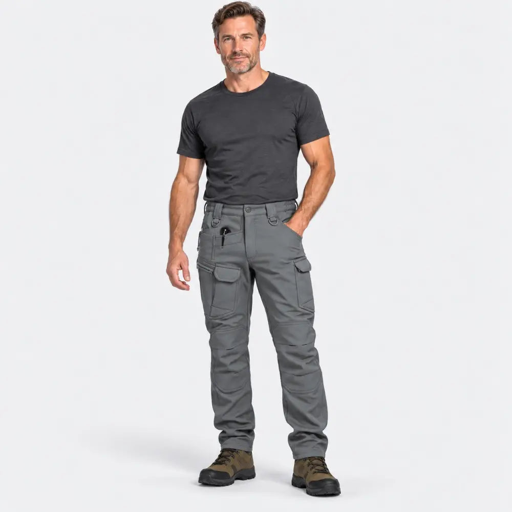 【S-4XL】Pantaloni tactici IX7 căptușiți cu fleece, pantaloni de exterior rezistenți la vânt, pantaloni de lucru pentru exterior, de iarnă