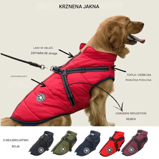 🐕‍🦺【50% popusta】Jesensko/zimsko skijaško odijelo za kućne ljubimce, vodootporna i topla pamučna jakna za pse