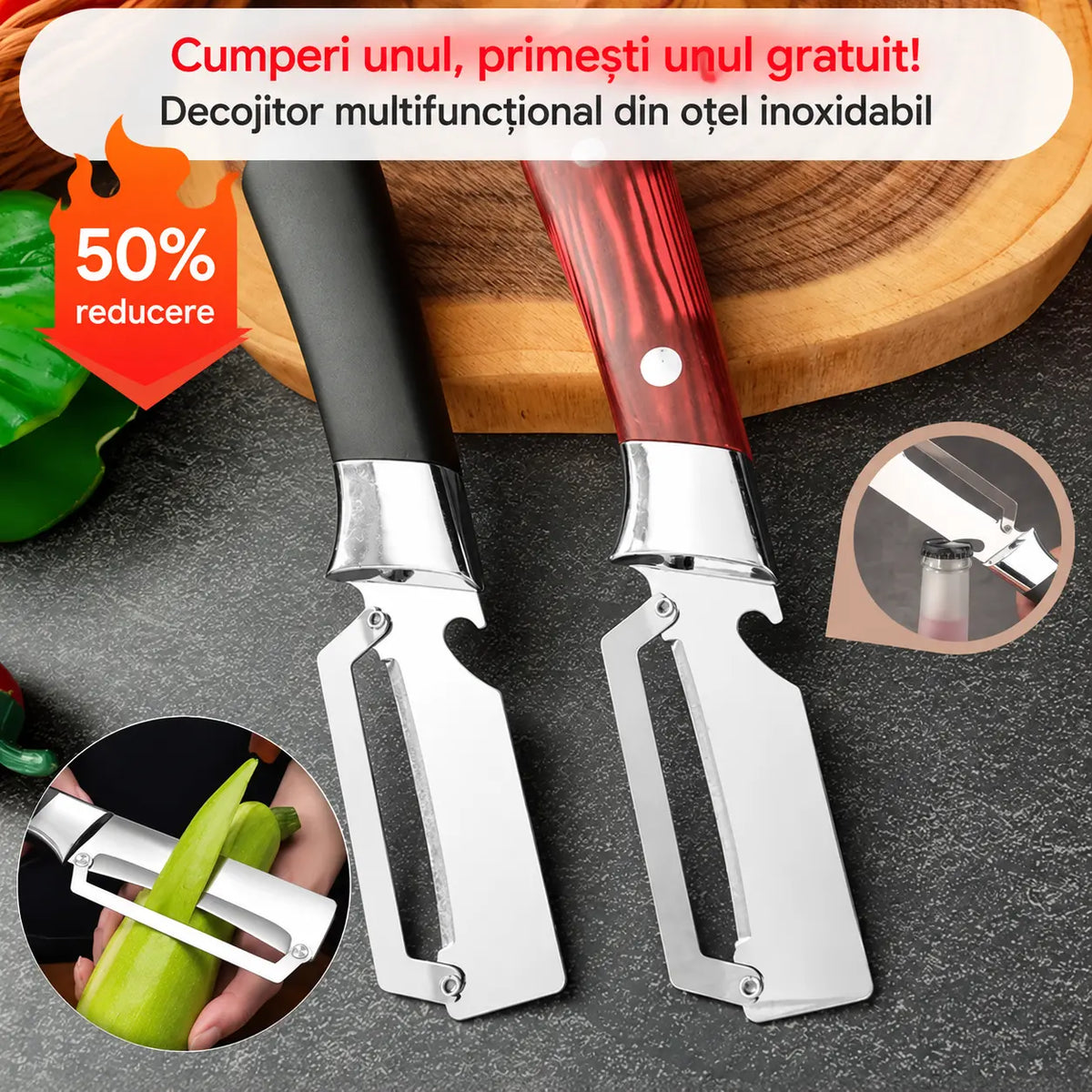 💥Cumperi 1, primești 1 GRATIS! (2 bucăți)💥🔪Curățător multifuncțional din oțel inoxidabil🧅
