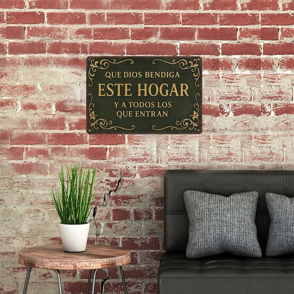 【Kup 1, otrzymaj 1 gratis】Vintage aluminiowa tabliczka ścienna— dekoracja do domu, pokoju modlitwy lub sypialni, 30×20 cm ✨🏠🙏