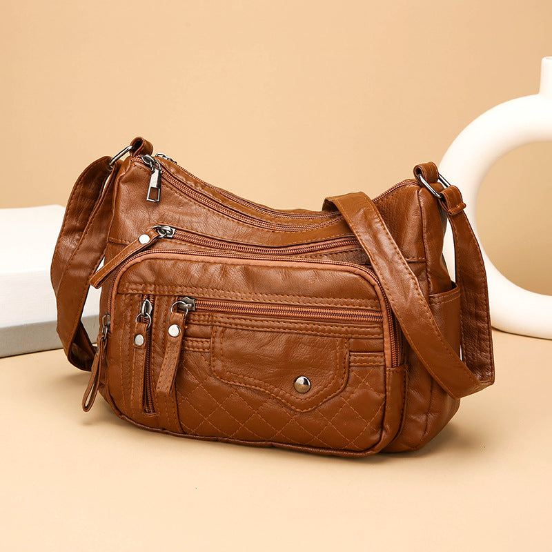 👜【Reducere 50% 🔥】Geantă nouă de umăr/crossbody din piele moale, capacitate mare, 2026