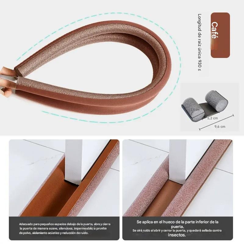 🔥Compra 2 y llévate 2 gratis🔥 🚪Tira de sellado para la rendija de la puerta, a prueba de viento y polvo, con aislamiento térmico, especial para la parte inferior de la puerta💨