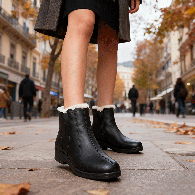 🔥Επίθετη πώληση περιορισμένου χρόνου【Μεγέθη 35-41】🥾Μόδας και θερματά χειμερινά παπούτσια από δέρμα, με σχεδιασμό μαλακής υπόσωμης