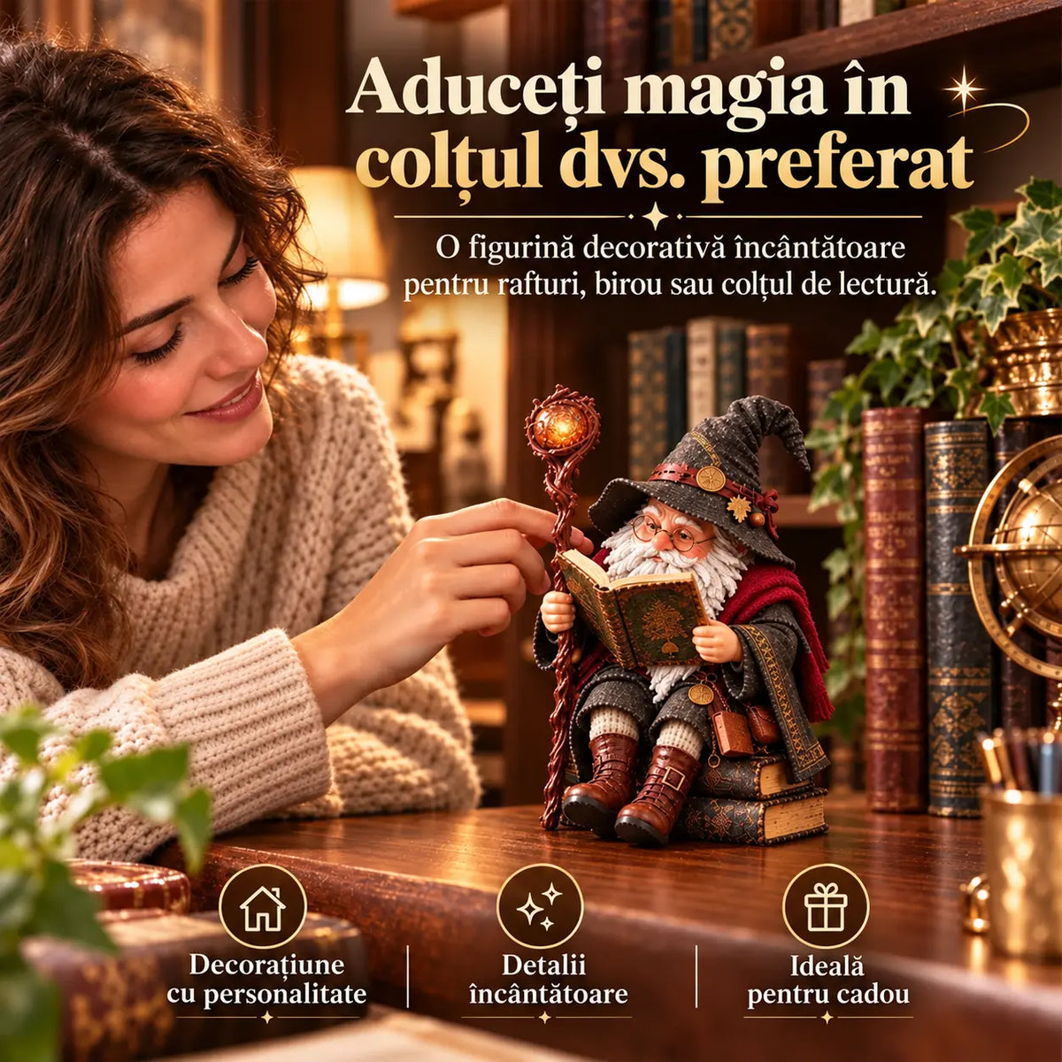 🧙‍♂️ Spiridușul vrăjitor magic – aduce magie în casa ta! ✨