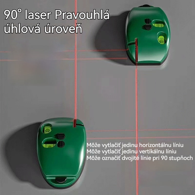 【Vianočné sľuby 50% zľavy】🔴 Laserová úroveň s pravým uhlom 2 v 1 – Rýchle, presné čiarky bez žiadnej odchýlky