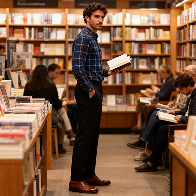 🔥【Αγοράστε 1, πάρετε 1 δωρεάν】👔【Μεγέθη L-5XL】Εαρινό-χειμερινή θερμή επιχειρηματική μπλούζα με μακριά μανίκια