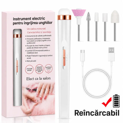 🦶🦶 Pilă electrică pentru unghii afectate de ciupercă, o pilă electrică mică pentru unghii