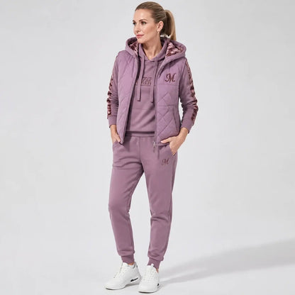 🔥🔥【Top + Vestă + Pantaloni】Set elegant și călduros din trei piese pentru toamnă/iarnă