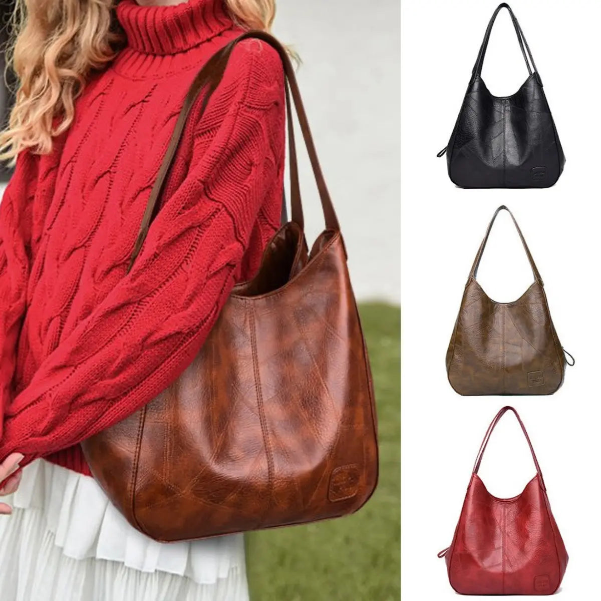 👜 Geantă tote de damă din piele moale 🔥