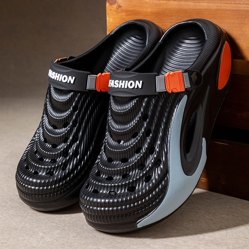 👟 Ofertă specială cu 50% reducere 🌬️ Sandale multifuncționale pentru bărbați, cu talpă EVA îngroșată – antiderapante, ultraușoare și respirabile, ideale pentru plajă, sport și purtare zilnică 🏃‍♂️