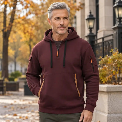 🍂【Ofertă limitată în timp: Reducere 50%🔥】Noutăți toamnă/iarnă: Hanorac bărbătesc cu fermoar și buzunare multiple